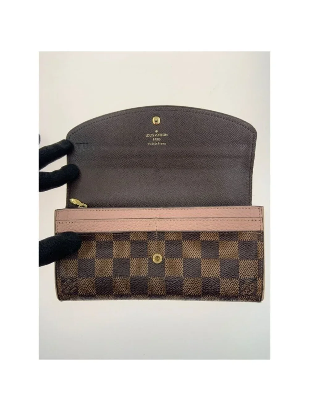 Louis Vuitton Damier Portefeuille Normandy Bifold Wallet Brown